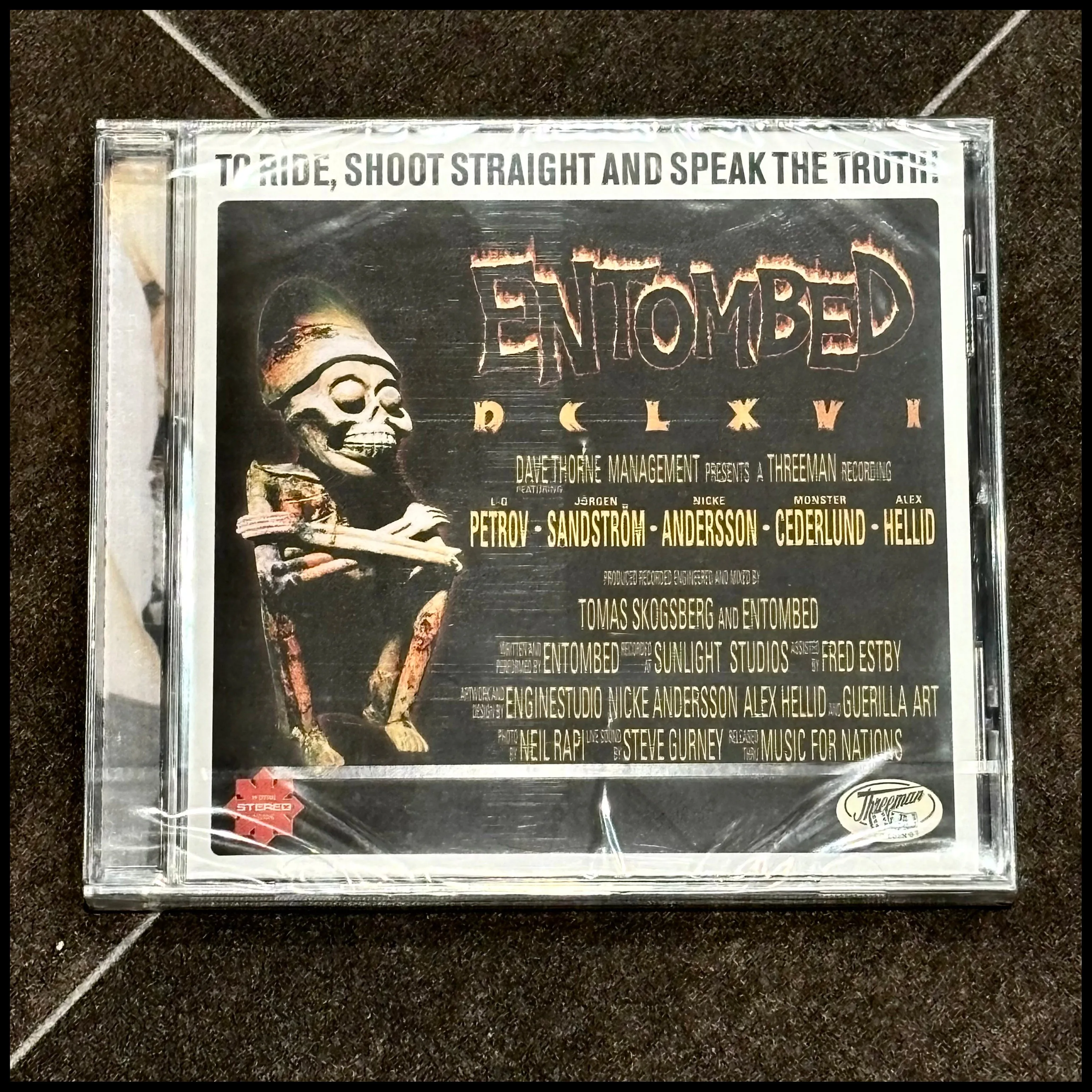 ENTOMBED: DCLXVI - To Ride, Shoot Straight And Speak The Truth CD (sealed anniversary edition)