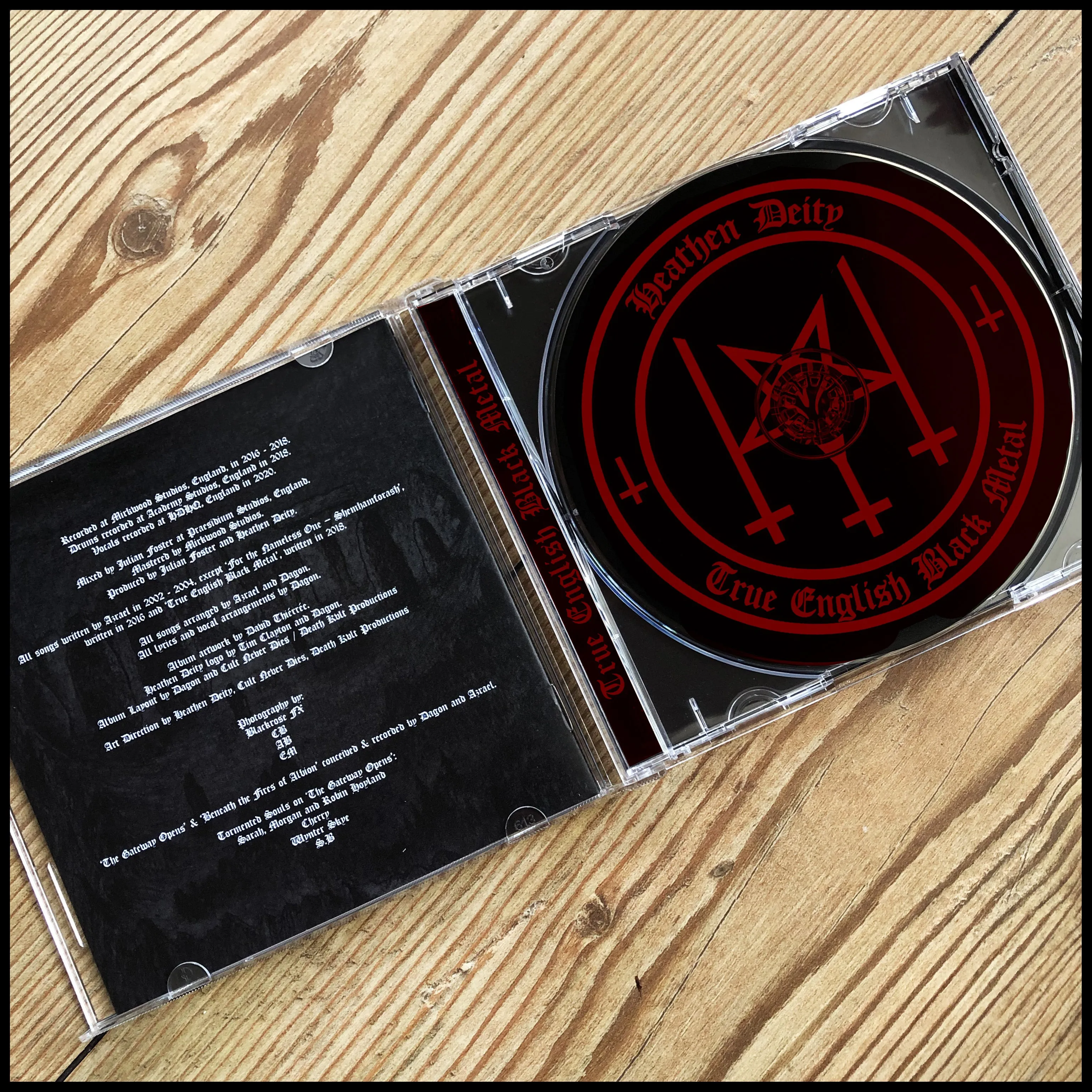 HEATHEN DEITY: True English Black Metal CD (2nd print, Cult Never Dies)