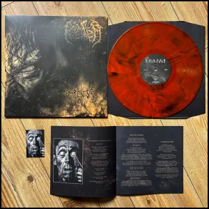 KRATER: Phrenesis LP (new, smoked amber vinyl, download card, respected German BM misanthropists)