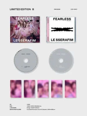 Le Sserafim: LE SSERAFIM - Fearless (Limited Edition B - CD   DVD)