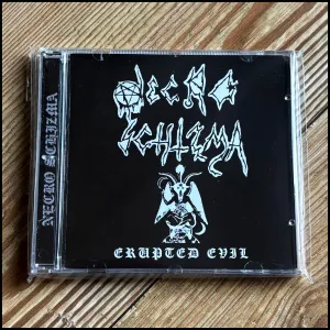 NECRO SCHIZMA: Erupted Evil   Live Emeloord CD (classic Dutch doom-death metal, bonus tracks)