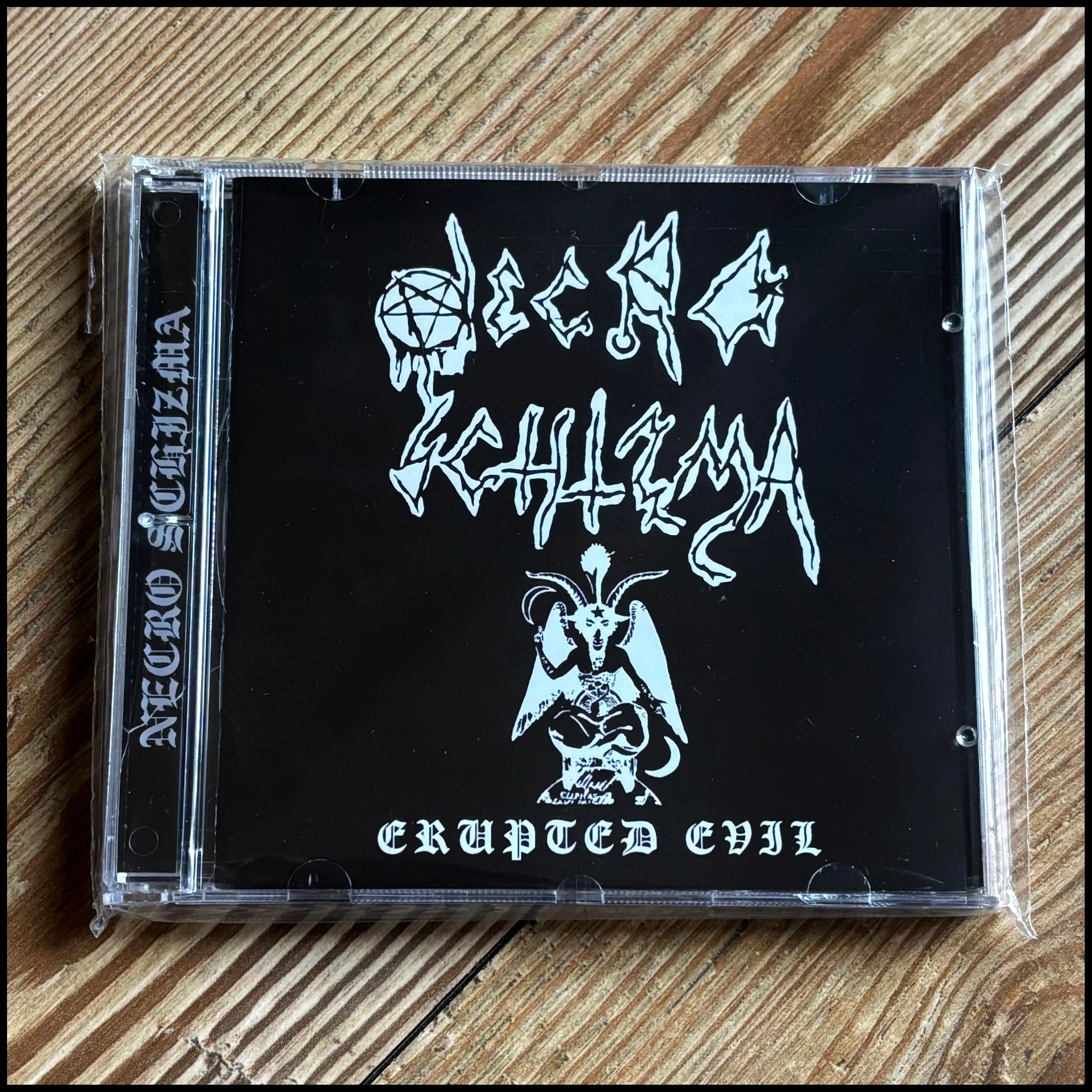 NECRO SCHIZMA: Erupted Evil   Live Emeloord CD (classic Dutch doom-death metal, bonus tracks)