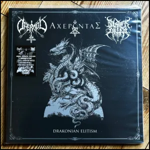 OFERMOD / ACHERONTAS / BLACK ALTAR: Drakonian Elitism LP (black vinyl, Swedish/Polish/Greek black metal assault)