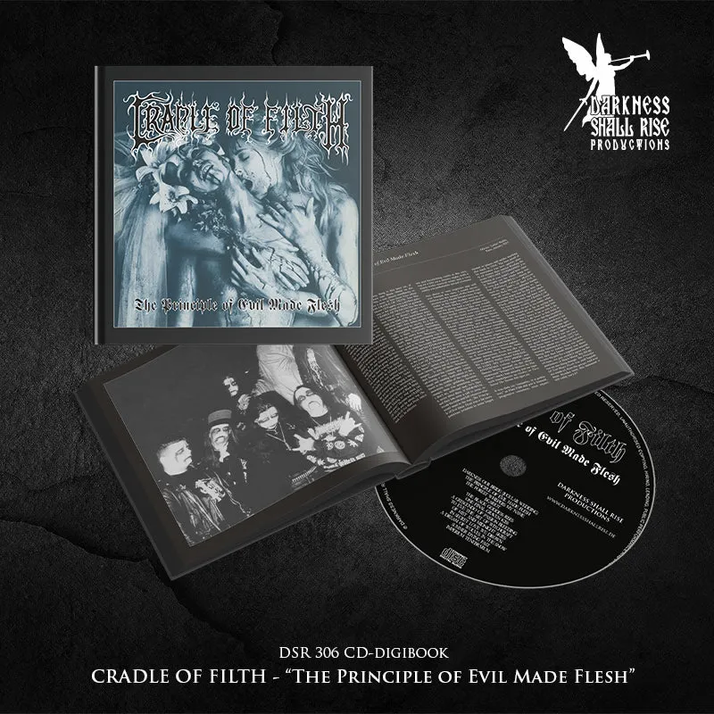 Preorder [late July 2025] CRADLE OF FILTH: The Principle Of Evil Made Flesh CD hardcover digibook  (20 page, remastered)