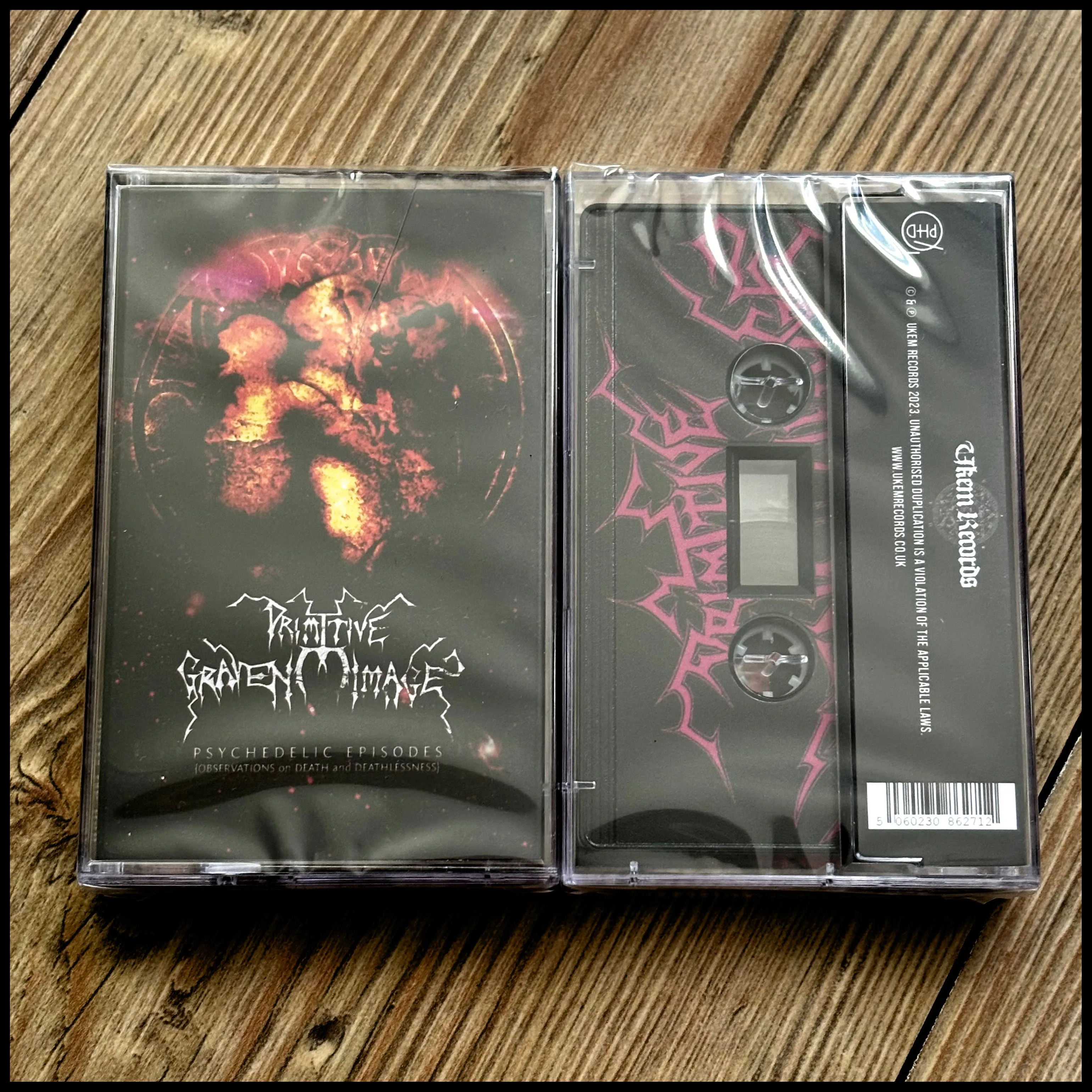 PRIMITIVE GRAVEN IMAGE: Psychedelic Episodes - Observations on Death and Deathlessness cassette (ltd to 50, UKBM, bonus tracks)