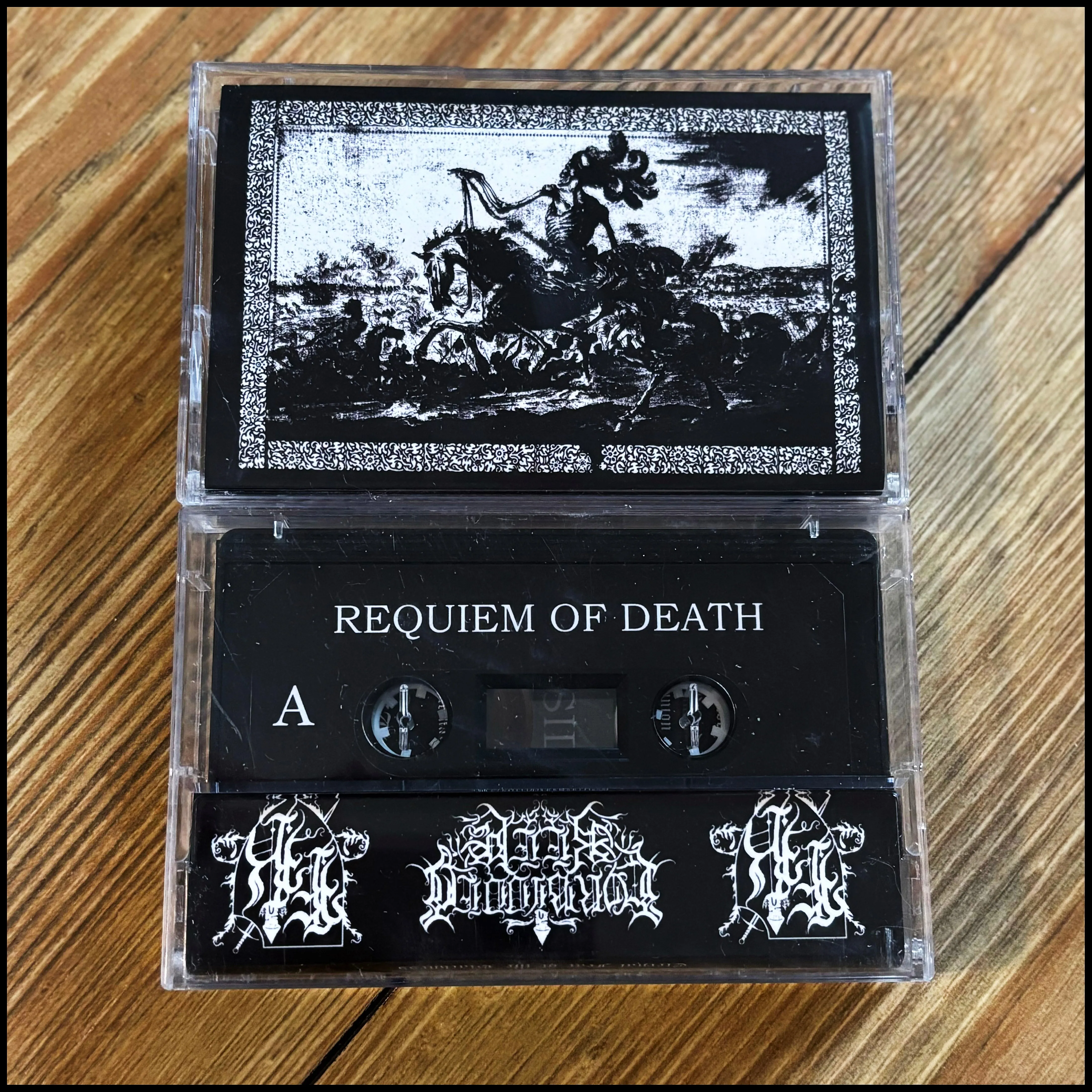 REQUIEM OF DEATH: Eternal Fear of the Blackness cassette (raw black metal from Sweden)
