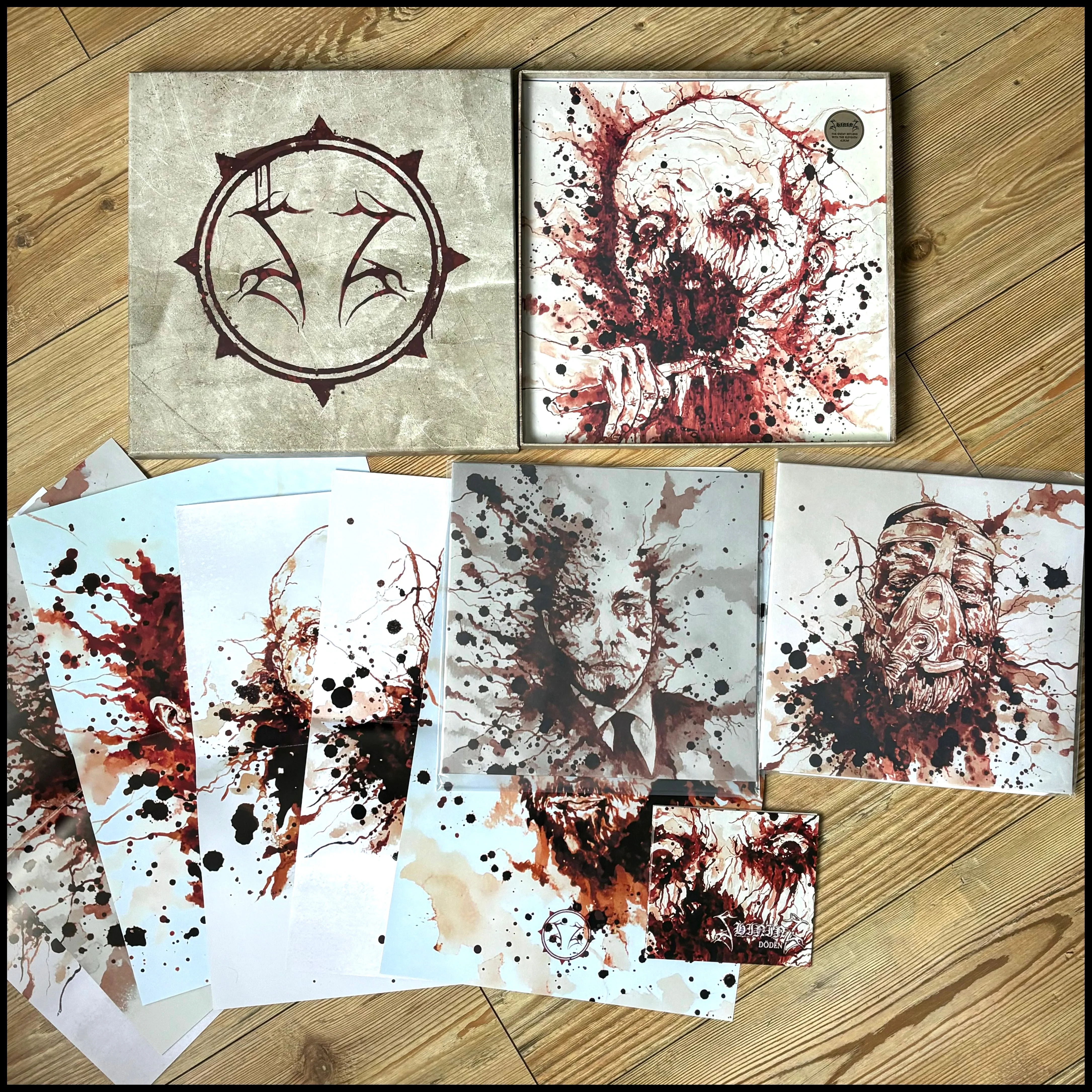 SHINING: Long Live the Enemy LP limited boxset (4 exclusive coloured vinyl, 3 signed photos, CD   posters, stickers, numbered in blood)
