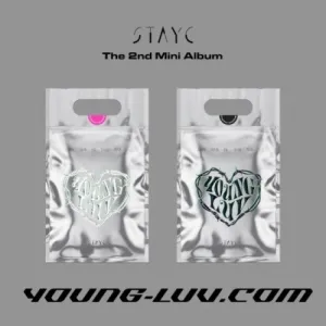 Stayc: Young-Luv.com (Random Cover) (incl. 80pg Photobook, Poster, Wide Polaroid Photo, Photocard, Fragrance Card, Lettering Tatoo Sticker   AR Photocard)
