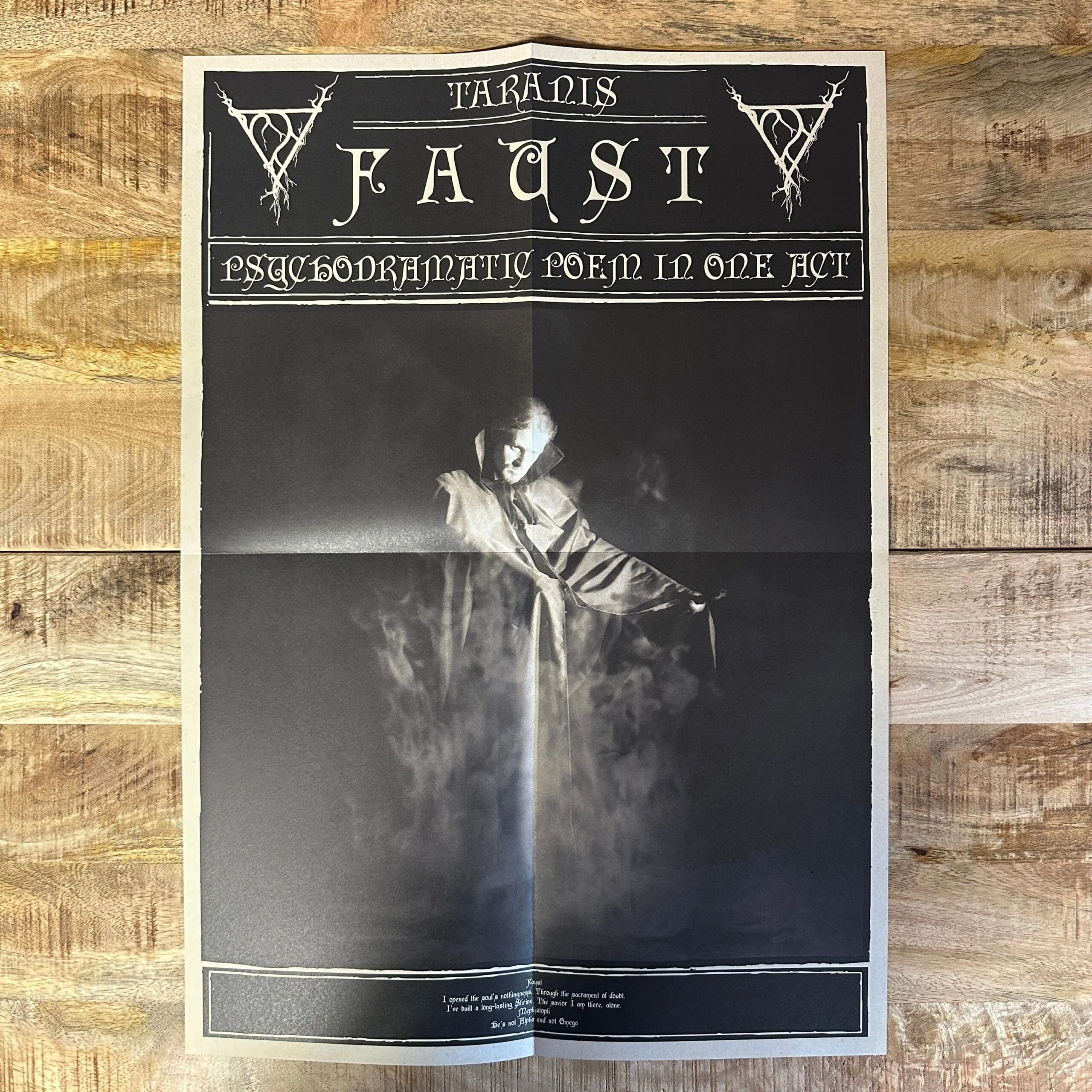 TARANIS: Faust picture LP (classic Polish black metal from 1995, picture vinyl, gatefold sleeve,poster, insert)