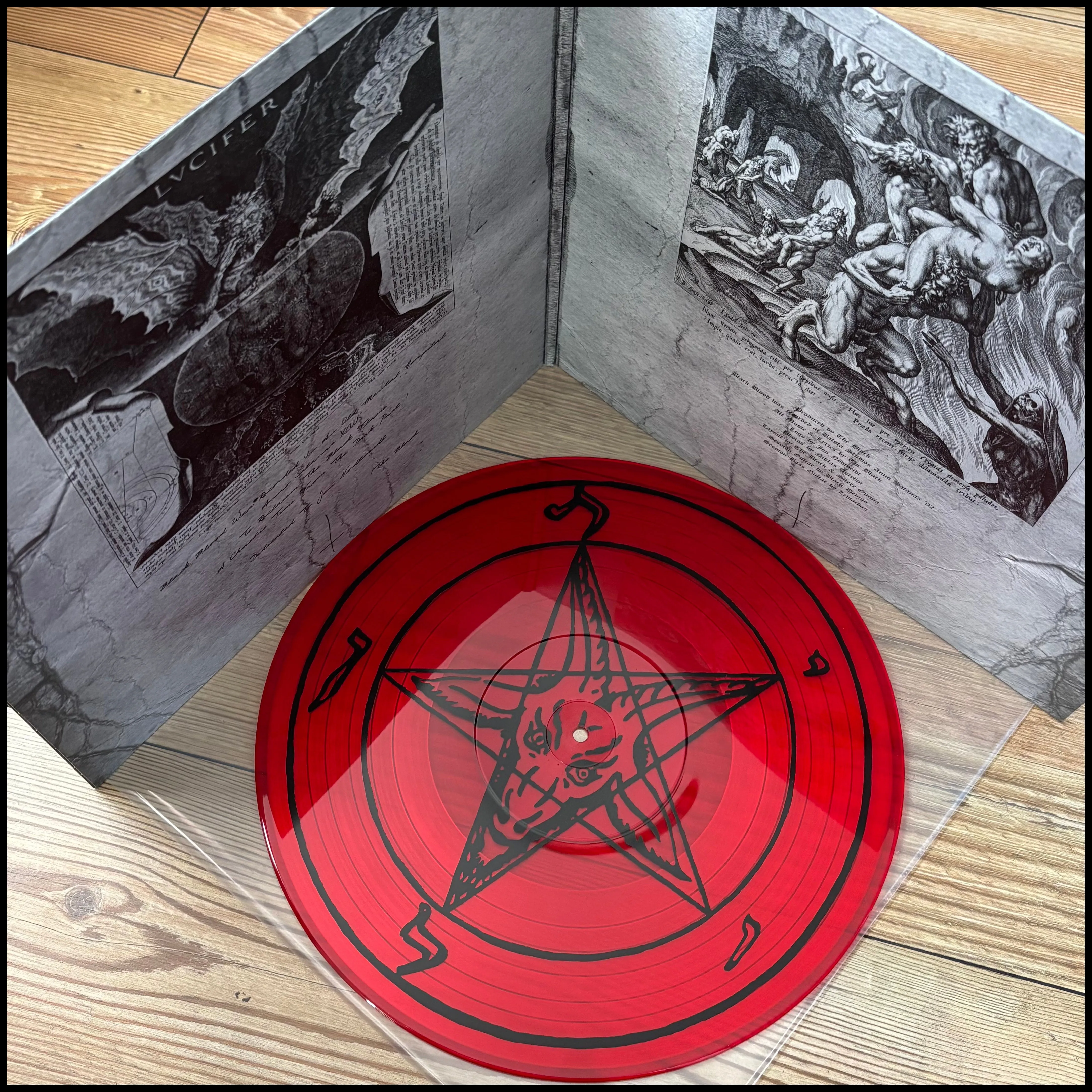 THE BLACK: Black Blood LP (gatefold, ltd. red vinyl, silkscreen, Swedish black metal feat. Jon from Dissection)