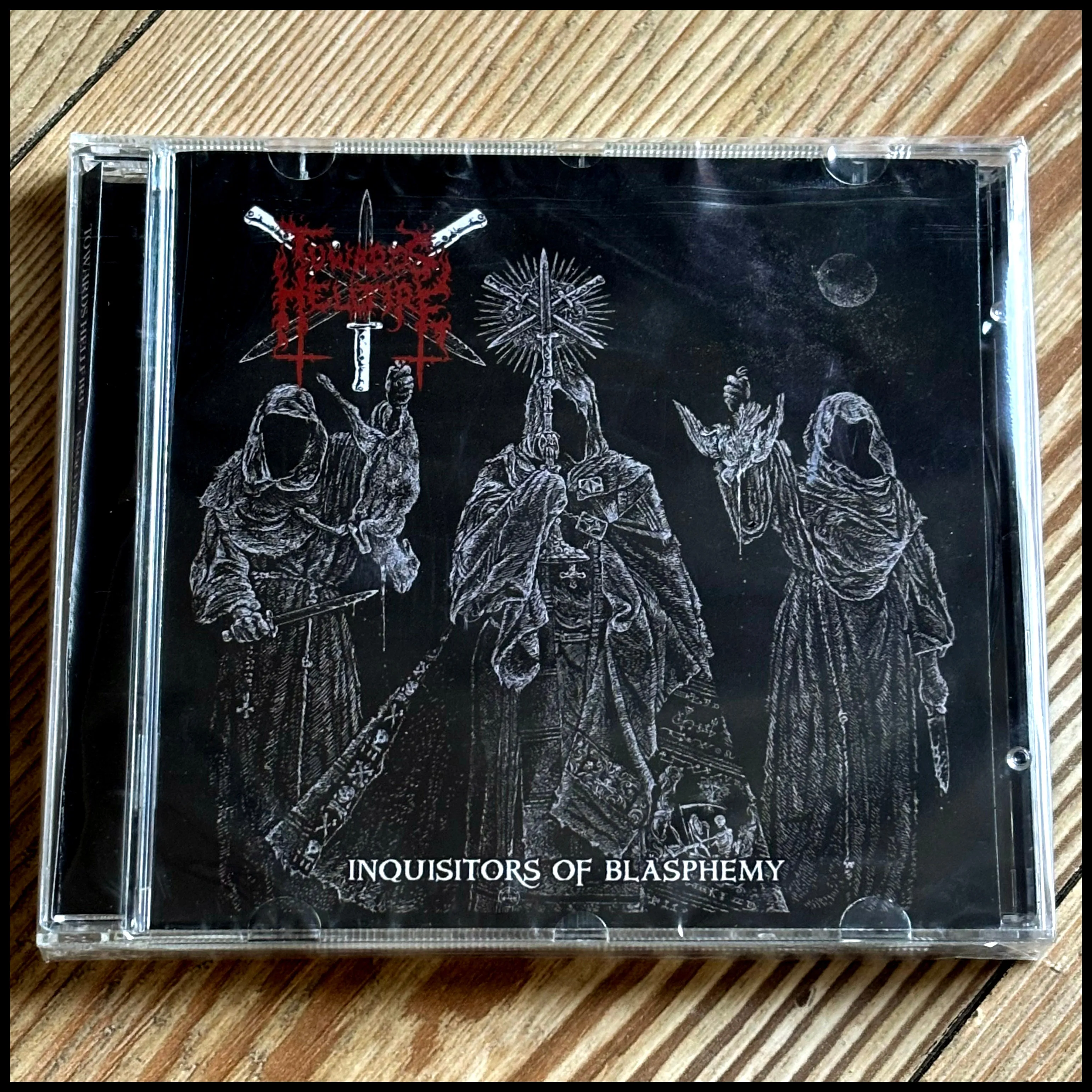 TOWARDS HELLFIRE: Inquisitors of Blasphemy CD (Polish black metal with touches of Mayhem/Watain)