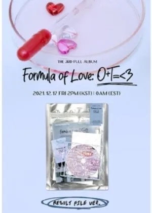 TWICE: Formula Of Love: O T=<3 (Result File Version) (incl. Photobook, Photocard, Twind Photo   Poster)