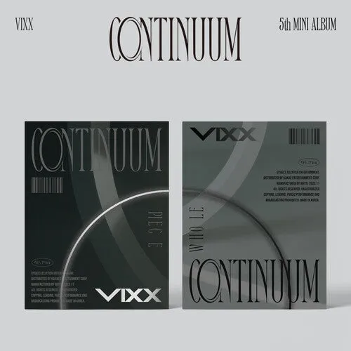 Vixx: Continuum - Random Cover - incl. Photobook, Postcard, Folded Poster, Transparent Bookmark, Photocard Frame, Transparent Photocard, Photocard, Group Photocard   Transparent Sticker